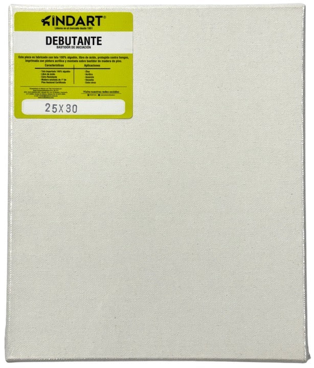 Bastidor Debutante 10/16" de canto 25×30cm INDART® PIDE002530 Pieza 7501858999759 01