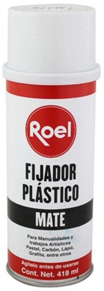 Fijador Plástico Mate 418ml Roel® M66FPM418 Aerosol 7501858909789