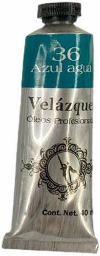 Pintura Oleo Velázquez Azul Agua 40ml T-14 Roel® P04001436 Tubo 7501858971427 01