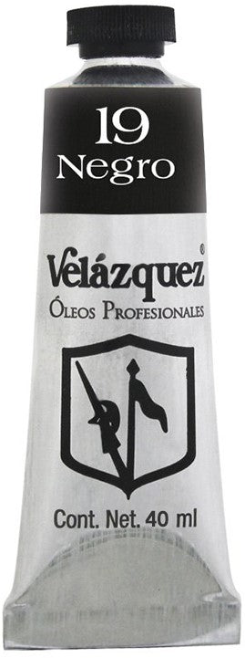 Pintura Oleo Velázquez Negro 40ml T-14 Roel® P04001419 Tubo 7501858914035 01
