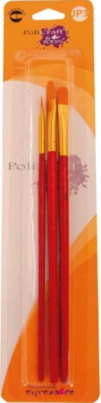 Pincel p/Manualidades Policraft JP3 Blíster c/3 Sintético Rodin® 71935 [Pieza] 7501139171935 Imagen principal del producto