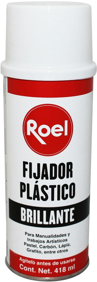 Fijador Plástico Brillante 418ml Roel® M660FP418 Aerosol 7501858909765