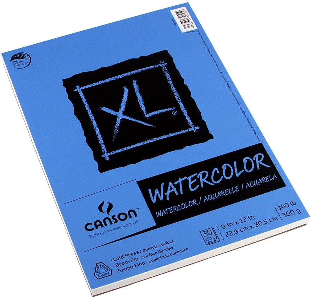 Block p/Arte Acuarela Xl Prensado Frio 300g 30 hojas 9×12" Canson® ECAU002445 [Pieza] 3148955726259