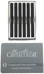 Carboncillos Comprimido c/12 Medio CRETACOLOR® ECC049402 [Pieza] 9002592494022