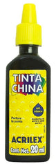 Tinta China Negro 20ml Acrilex® A05120520 Contenedor plástico 7891153051130