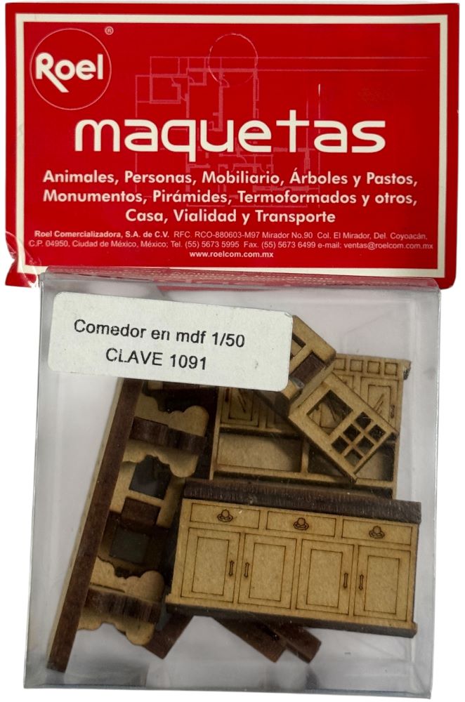 Maquetas Comedor Esc.1:50 Roel® N72MDF1091 [Pieza] 7501858985769 10