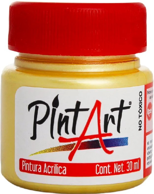 Pintura Acrílica PintArt Oro Paja Metálico 30ml #825 PintArt® PPAEP03825 Pieza 7501858964849 01