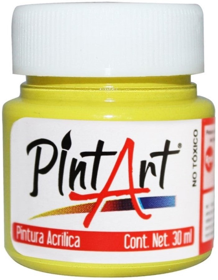 Pintura Acrílica PintArt Amarillo Limón 30ml #201 PintArt® PPAEP03201 Pieza 7501858951009 01