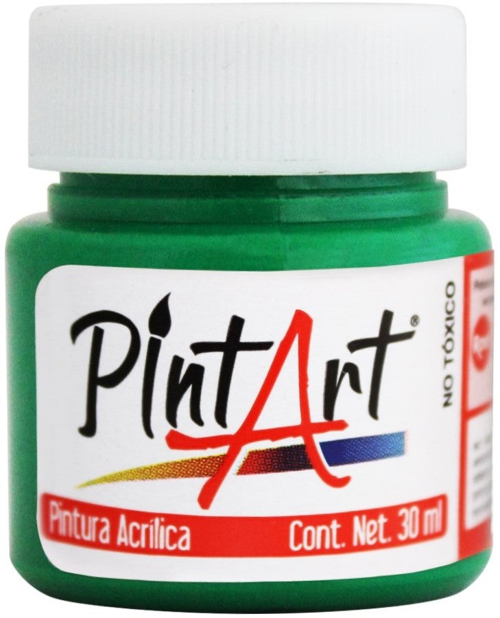 Pintura Acrílica PintArt Verde Medio 30ml #501 PintArt® PPAEP03501 Pieza 7501858951313 01