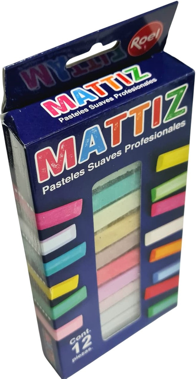 Barras Pastel Suaves Lingotes Colores Pastel Colores Est.c/12 Mattiz® N32003000 Estuche 750185891551