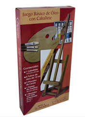 Pintura Al Oleo Estuche Juego Básico c/Caballete 469 RODART® [Pieza] 7501139175469