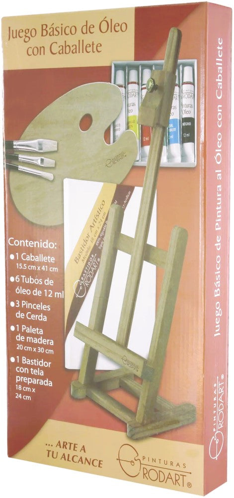 Pintura Al Óleo Estuche Juego Básico c/Caballete 469 RODART® [Pieza] 7501139175469 11