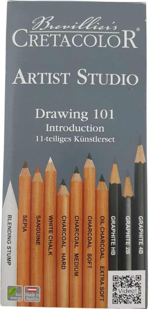 Lápiz p/Arte Artist Studio Drawing 101 c/11 CRETACOLOR® ECC046511 Estuche 9014400277024