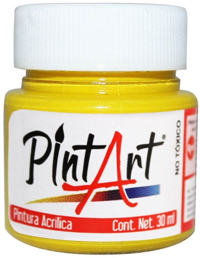Pintura Acrílica PintArt Amarillo Cadmio Claro 30ml #202 PintArt® PPAEP03202 Pieza 7501858951016 01