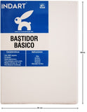 Bastidor Básico Tela Delgada 15/16" de canto 25×30cm INDART® PIBA002530 Pieza 7501858919634 01