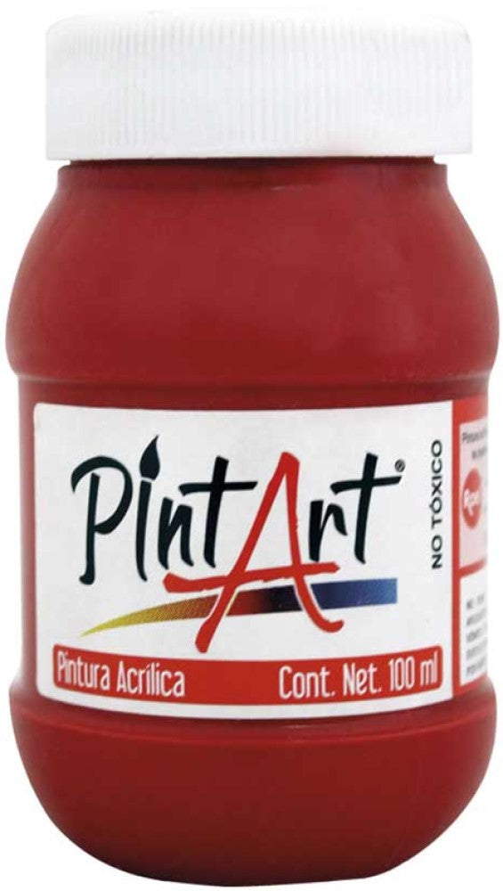 Pintura Acrílica PintArt Rojo Intenso 100ml #307 PintArt® PP0AE07307 Pieza 7501858948955 01