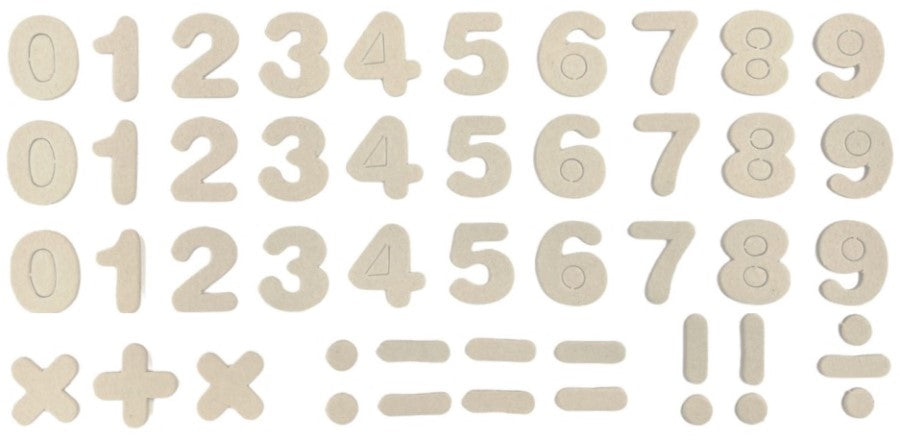 Figuras de Cartón Números en Bote Frasco c/Tapa c/48 Pzas Proesa® 2019 [Botella] 2