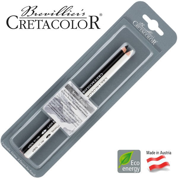 Lápiz p/Arte Oscureciente/Esclarecient c/2 Lightning- Thunder CRETACOLOR® ECC046188 [Paquete] 9014400218966