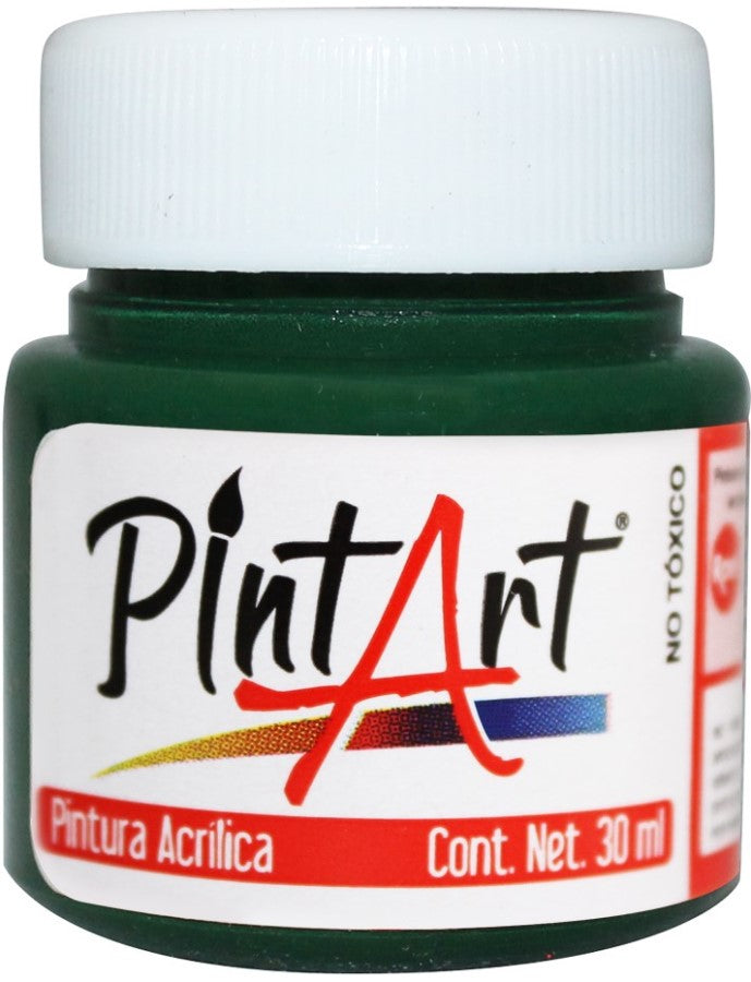Pintura Acrílica PintArt Verde Oscuro 30ml #503 PintArt® PPAEP03503 Pieza 7501858951337 01