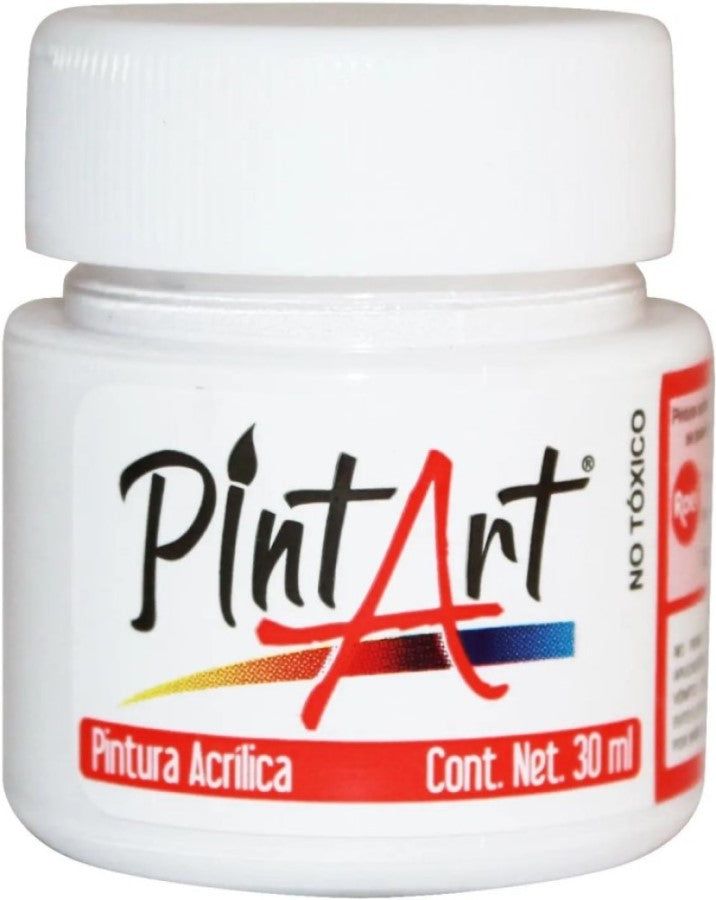 Pintura Acrílica PintArt Blanco 30ml #100 PintArt® PPAEP03100 Pieza 7501858950989 01