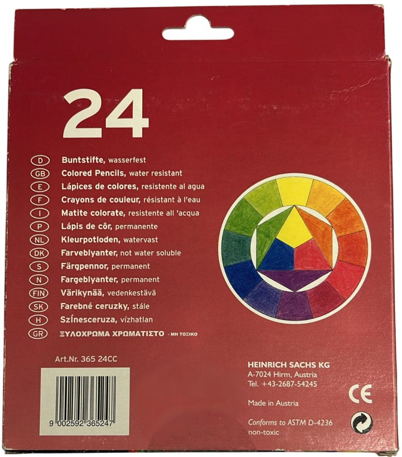 Lápiz p/Arte Permanent c/24 Colores CRETACOLOR® ECC028024 365 [Estuche] 9002592365247 2