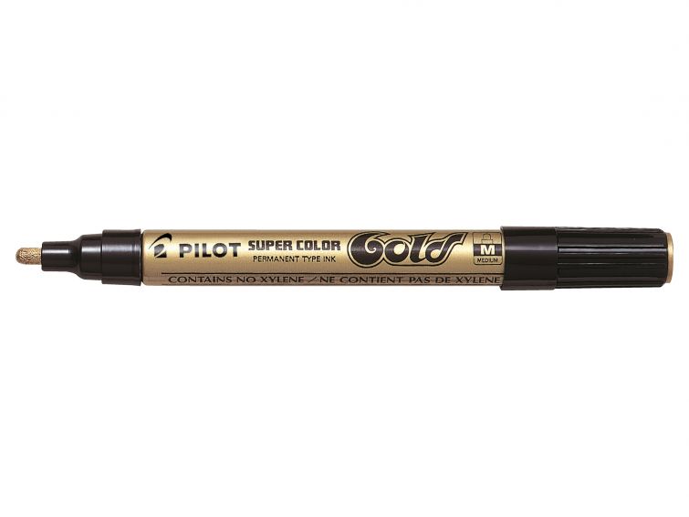 Marcador Permanente Punta Mediana SC-G-M Oro Pilot® N06041700 [Pieza] 4902505088025