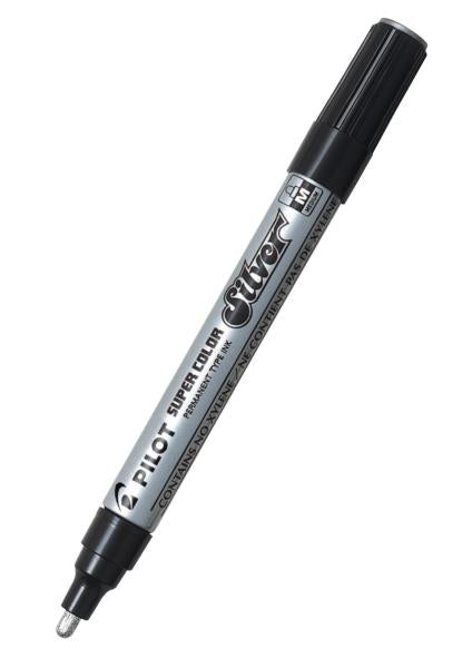 Marcador Permanente Punta Mediana SC-S-M Plata Pilot® N06041800 [Pieza] 4902505186066