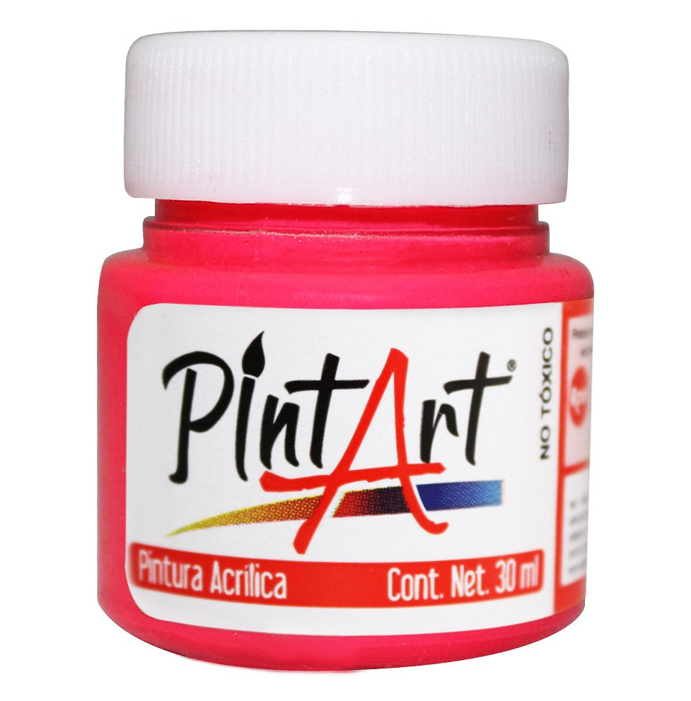 Pintura Acrílica PintArt Rosa Fluorescente 30ml #983 PintArt® PPAEP03983 Pieza 7501858988524 01