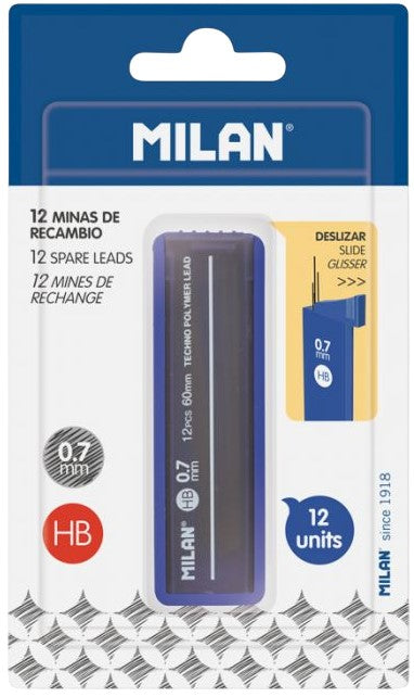 Minas Blíster 0.7mm HB Tubo c/12 Milan® EMIBWM10333 [Tubo] Imagen secundaria del producto