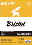 Block p/Arte Bristol A4 180g 50 hojas 21×29.7cm INDART® PI00BRIA4 Pieza 7501858992071 01