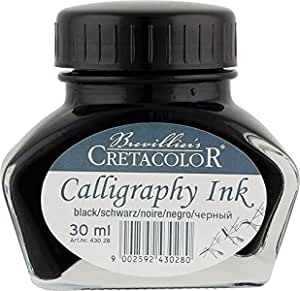 Tinta China para Caligrafía Negro 30ml CRETACOLOR® ECC043028 [Frasco] 9002592430280