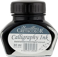 Tinta China para Caligrafía Negro 30ml CRETACOLOR® ECC043028 [Frasco] 9002592430280