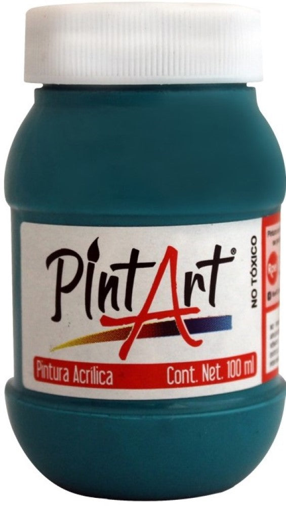 Pintura Acrílica PintArt Azul Turquesa 100ml #407 PintArt® PP0AE07407 Pieza 7501858949068 01