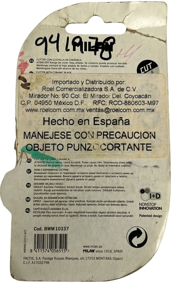 Cuchilla Retráctil de Cerámica Capsule Milan® EMIBWM10337 [Pieza] 8411574056515 3