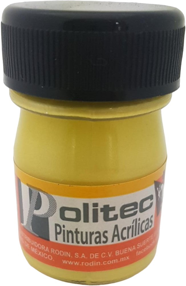 Pintura Acrílica Línea500 #518 Metálico 20ml Amarillo Metáli Politec® [Pieza] 7501230051815