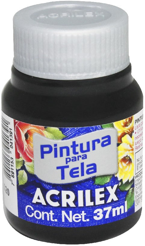 Pintura Textil Mate 37ml Negro Acrilex® A04140520 Pieza 7891153041391 01