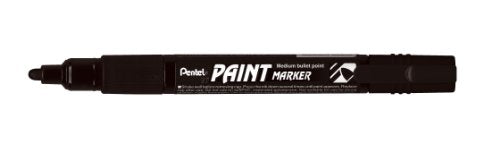 Marcador Permanente Pintura Punta Gruesa Negro Pentel® N0300MMP20-A [Pieza] 4902506065490