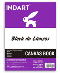 Block de Tela Tipo Estudiante 20 hojas 22.8×30.5c INDART® PI00BTE20 [Pieza] 7501858976460