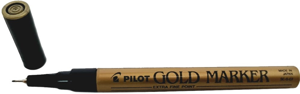 Marcador Permanente Punta Extra Fina SC-G-EF Oro Pilot® 1701 [Pieza] 72838417015