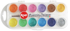 Pintura Acuarela Estuche Efecto Aperlada c/12 Colores Roel® ETC000767 [Conjunto] 8015189007674