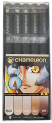 Marcador Rotulador Doble Punta c/5 Tonos Piel chameleon™ ECHCT0510 [Pieza] 812751023012