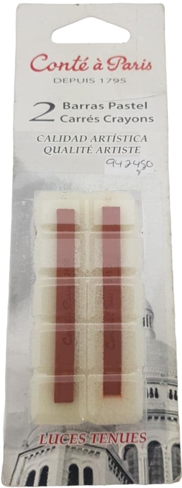 Barras Pastel Conté 2450/2350 c/2 Sanguínea Blíster Conté à Paris® 10167 [Paquete] 79946023503