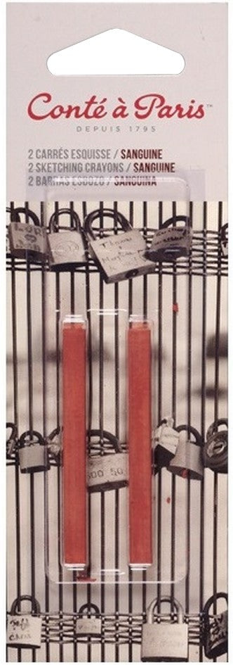 Barras Pastel Conté 2450/2350 c/2 Sanguínea Blíster Conté à Paris® 10167 [Paquete] 79946023503 2