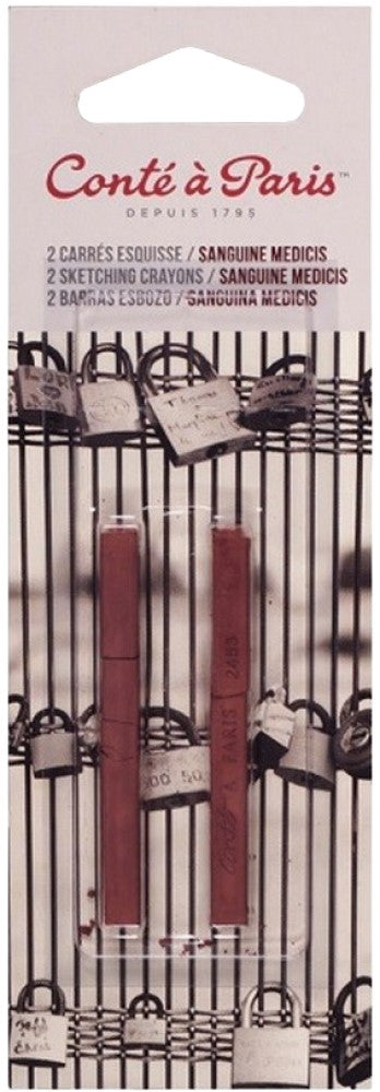 Barras Pastel Conté 2453 (medicis) c/2 Sanguínea obscu Blíster Conté à Paris® 10170 [Paquete] 79946023534