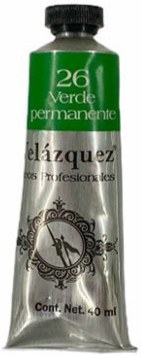 Pintura Oleo Velázquez Verde Permanente 40ml T-14 Roel® P04001426 Tubo 7501858930004 01