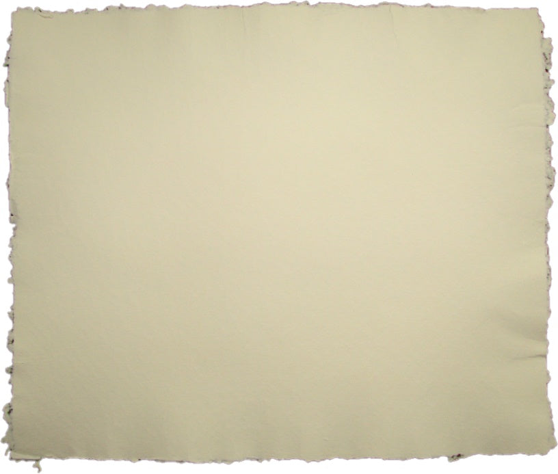 Papel Hecho a Mano Liso Crema 50×60cm Nattura® PEX1+302 Hoja 01