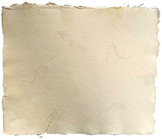 Papel Hecho a Mano c/Henequén Natural Crema 50×60cm Nattura® PEX1+703 Hoja 01