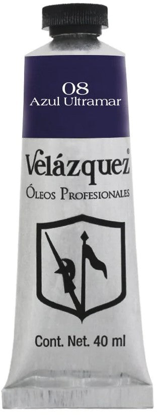 Pintura Oleo Velázquez Azul Ultramar 40ml T-14 Roel® P04001408 Tubo 7501858913977 01