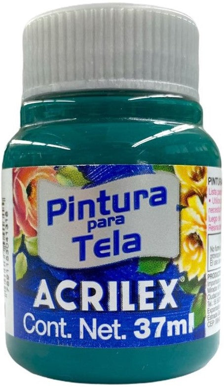 Pintura Textil Mate 37ml Verde Bandera Acrilex® A04140511 Pieza 7891153041315 01