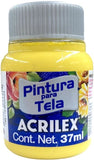 Pintura Textil Mate 37ml Amarillo Canari Acrilex® A04140589 Pieza 7891153000404 01